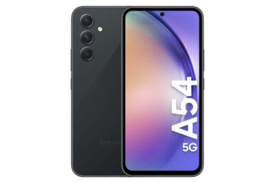 Samsung Galaxy A54 - Enterprise Edition - 5G älypuhelin - Kaksois-SIM - RAM 8 Gt / sisäinen muisti 128 Gt - microSD slot - OLED-näyttö - 6.4" - 2340 x 1080 pikseliä (120 Hz) - 3 takakameraa 50 megapikseliä, 12 MP, 5 MP - front camera 32 MP - awesome graphite